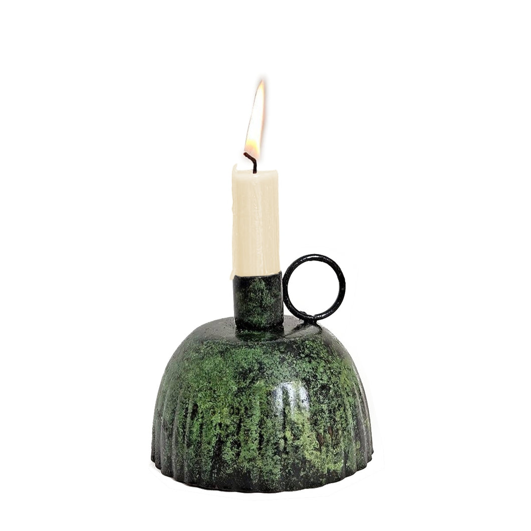 Moss Petticoat Candle Holder