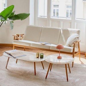 Fox Marble Long Coffee Table