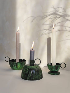 Moss Petticoat Candle Holder