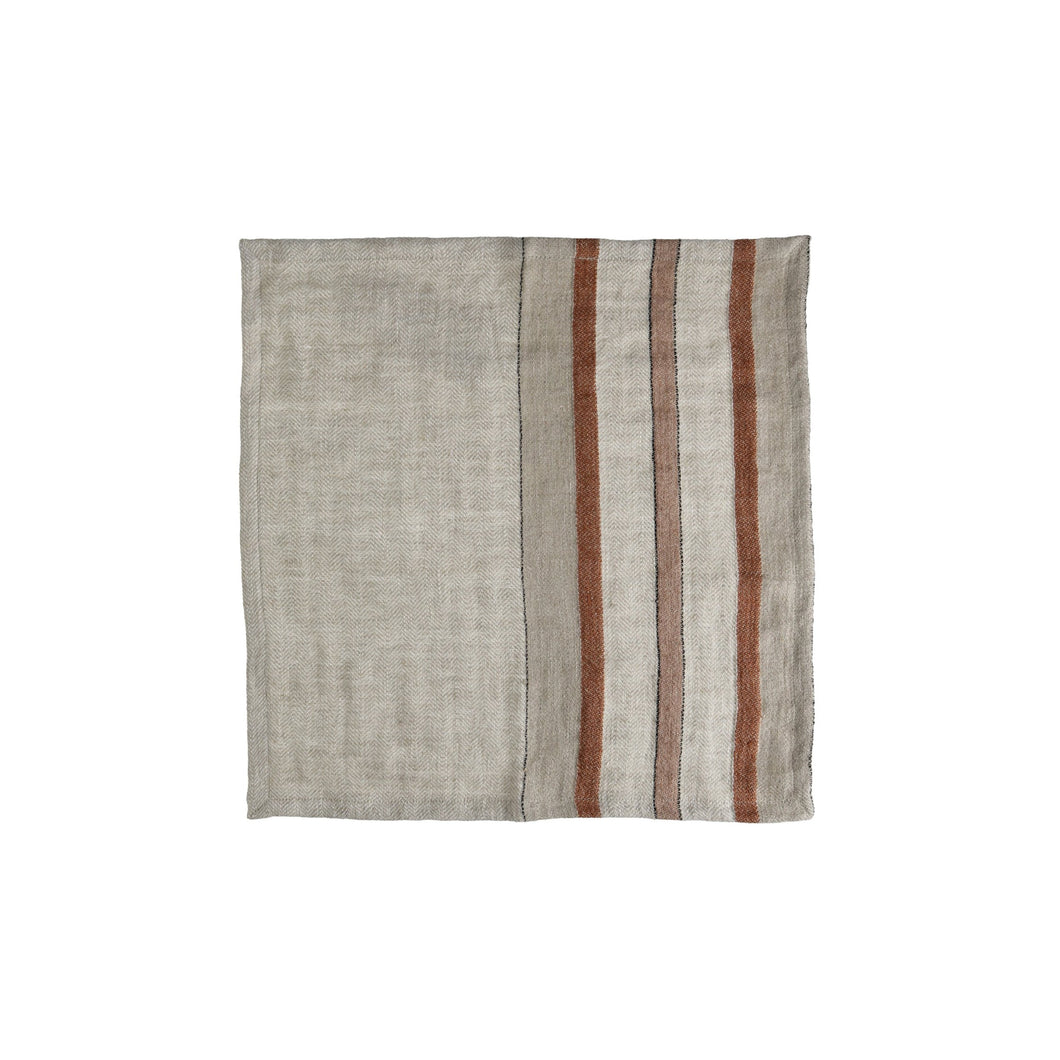 Brunello Striped Linen Napkin