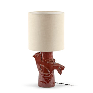 Paloma Red Bird Table Lamp