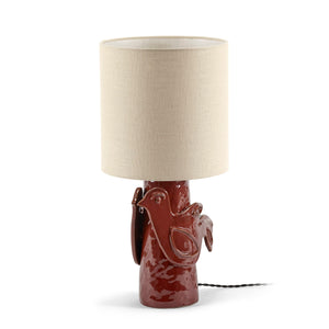 Paloma Red Bird Table Lamp