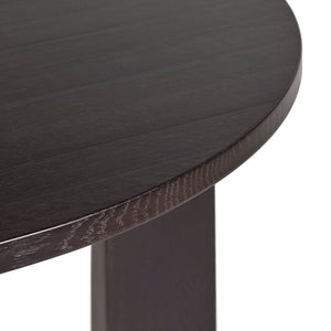 Jeanne Ebony Half Round Table