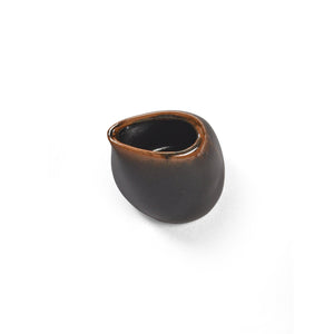 Out Of Lines Small Jug - Black Brown