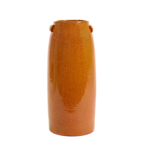 Orange Tall Jar Plant Pot