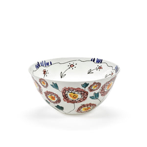 Marni Midnight Flowers Large Serving Bowl - Anemone Milk