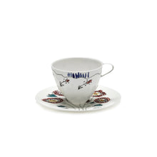 Load image into Gallery viewer, Marni Midnight High Coffee Cup &amp; Saucer - Anemone Milk