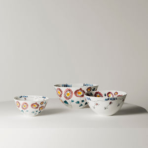 Marni Midnight Flowers Large Serving Bowl - Anemone Milk