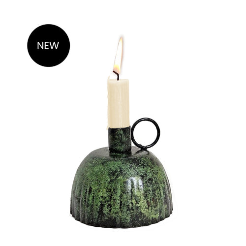 Moss Petticoat Candle Holder