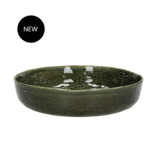 Load image into Gallery viewer, Spiro Dark Green Serving Bowl