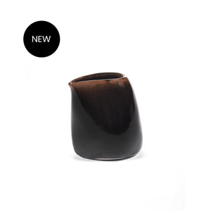 Out Of Lines Small Jug - Black Brown