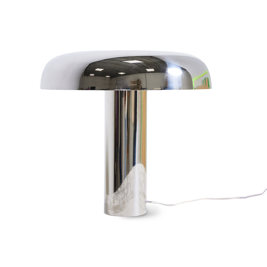 HKLiving Chrome Mushroom Table Lamp