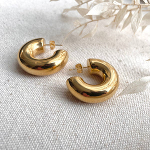 Chunky Gold Hoops