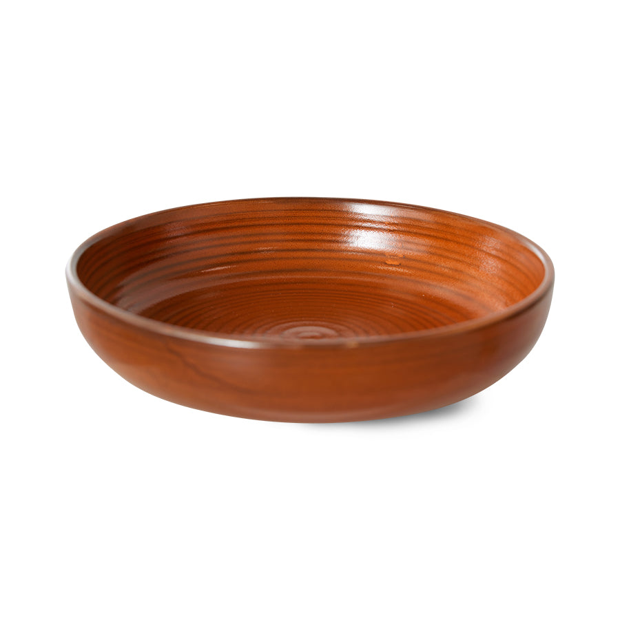 HKLiving Chef Ceramics Deep Plate - Burnt Orange