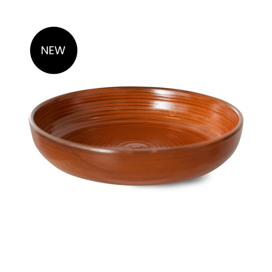 HKLiving Chef Ceramics Deep Plate - Burnt Orange