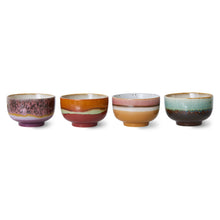 Load image into Gallery viewer, HKLiving 70&#39;s Geyser Ceramic Noodle Bowls - Set of Four