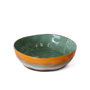 HKliving 70's Ceramic Pasta Bowl Golden Hour