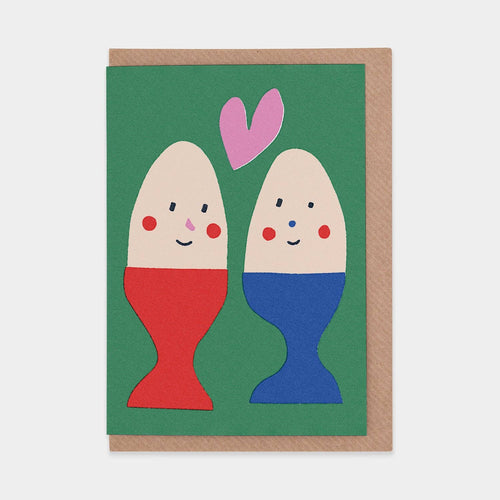 Eggs Greetings Card by Sue Doeksen