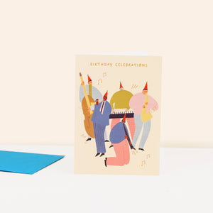 Jazz Celebrations Birthday Card