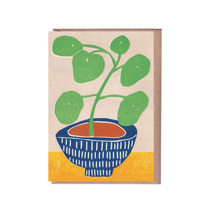 Pilea Plant Greeting Card