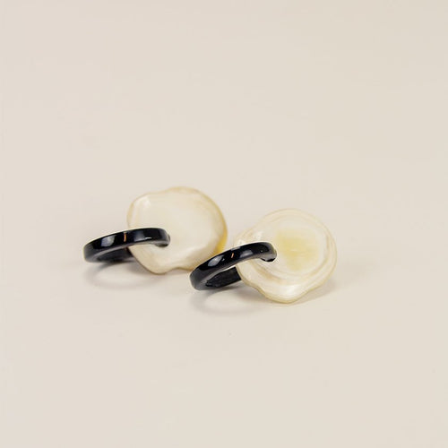 Cotton Horn Earrings