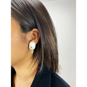 Cotton Horn Earrings