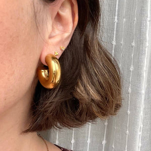 Chunky Gold Hoops