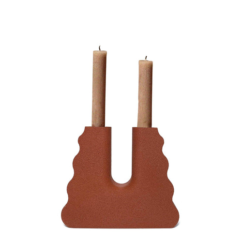 Flur Burnt Ochre Candle Holder