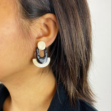 Load image into Gallery viewer, Geometric Horn Earrings