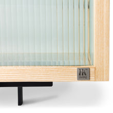 Load image into Gallery viewer, HKliving Natural Ribbed Glass Lowboard