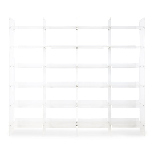 HKliving Clear Acrylic Shelving - 4 Columns